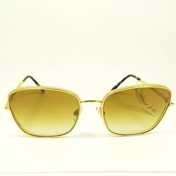 DOLCE & GABBANA  DG 2223 02/6E Gold Frame Brown Mirror Gold Lens Sunglasses